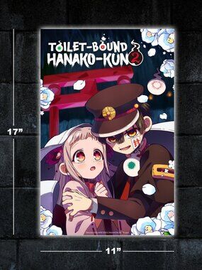 Toilet-Bound Hanako-Kun anime show poster - 11x17 wall art print merch manga